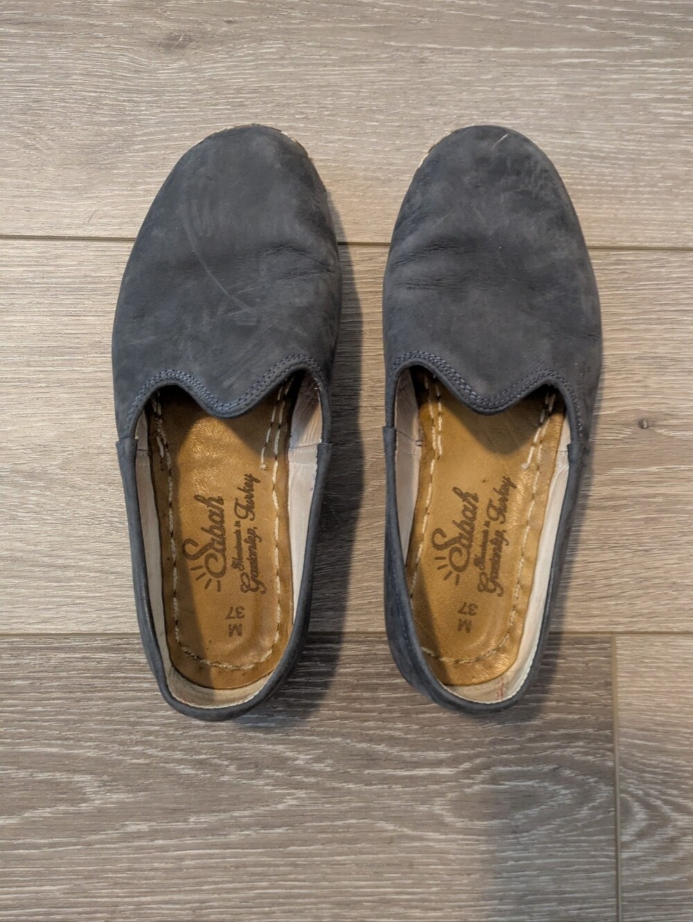 Sabah Mens 37 Navy Shoes